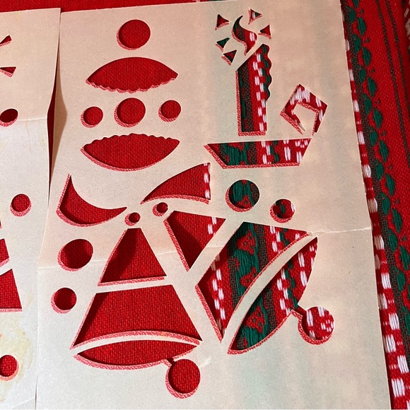 Vintage Christmas stencils Set of 6 Sheets. OLD! AMAZING! - Picture 7 of 9